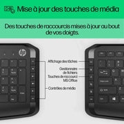 Clavier et souris filaires HP 200 – AZERTY — vue 2 — Connecto.ma
