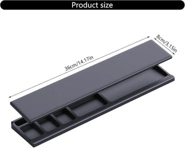 Coussin de Repos pour Poignet Ergonomique en Cuir – Hagibis | Mousse à Mémoire de Forme, Support Confortable, Boîte de Rangement Intégrée Connecto.ma