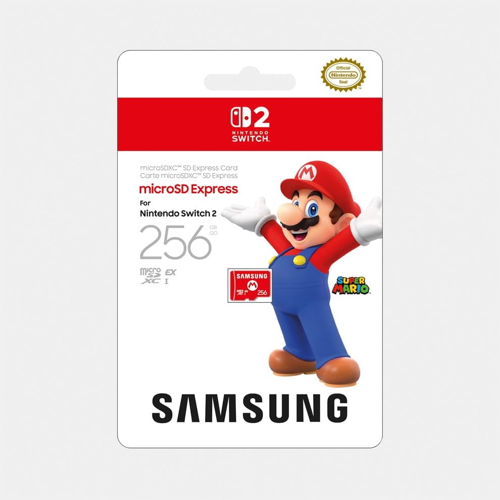 Carte microSD Express Samsung – 256 Go pour Nintendo Switch™ 2