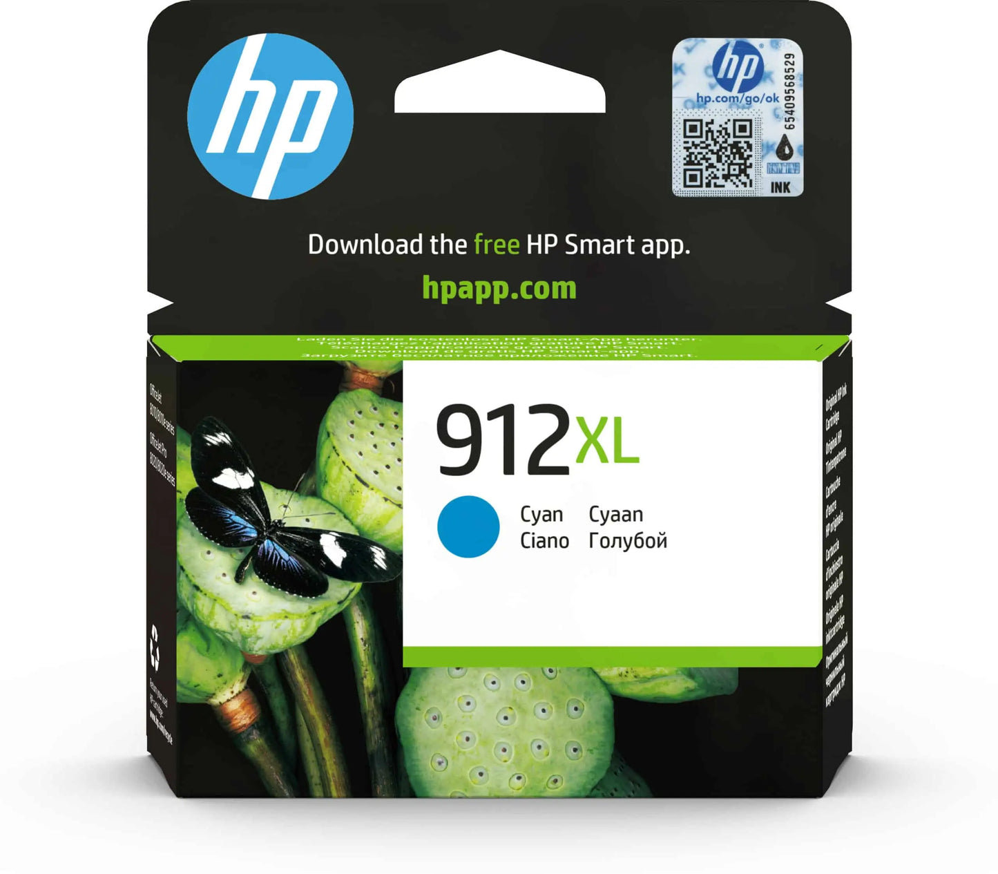 HP 912XL Cyan – Cartouche d’encre grande capacité HP d’origine (3YL81AE) Connecto.ma