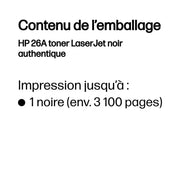 HP 26A Noir – Toner HP LaserJet d’origine — vue 3 — Connecto.ma