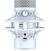 HyperX QuadCast S Blanc – Microphone USB RGB Streaming — vue 2 — Connecto.ma