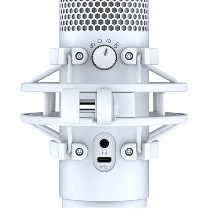 HyperX QuadCast S Blanc – Microphone USB RGB Streaming Connecto.ma