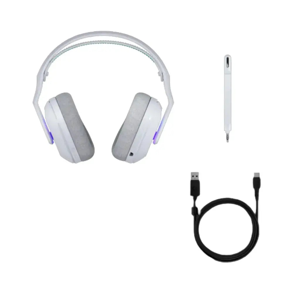 Logitech G522 Lightspeed Casque Sans Fil Gaming Bluetooth RGB – Blanc — vue 7 — Connecto.ma