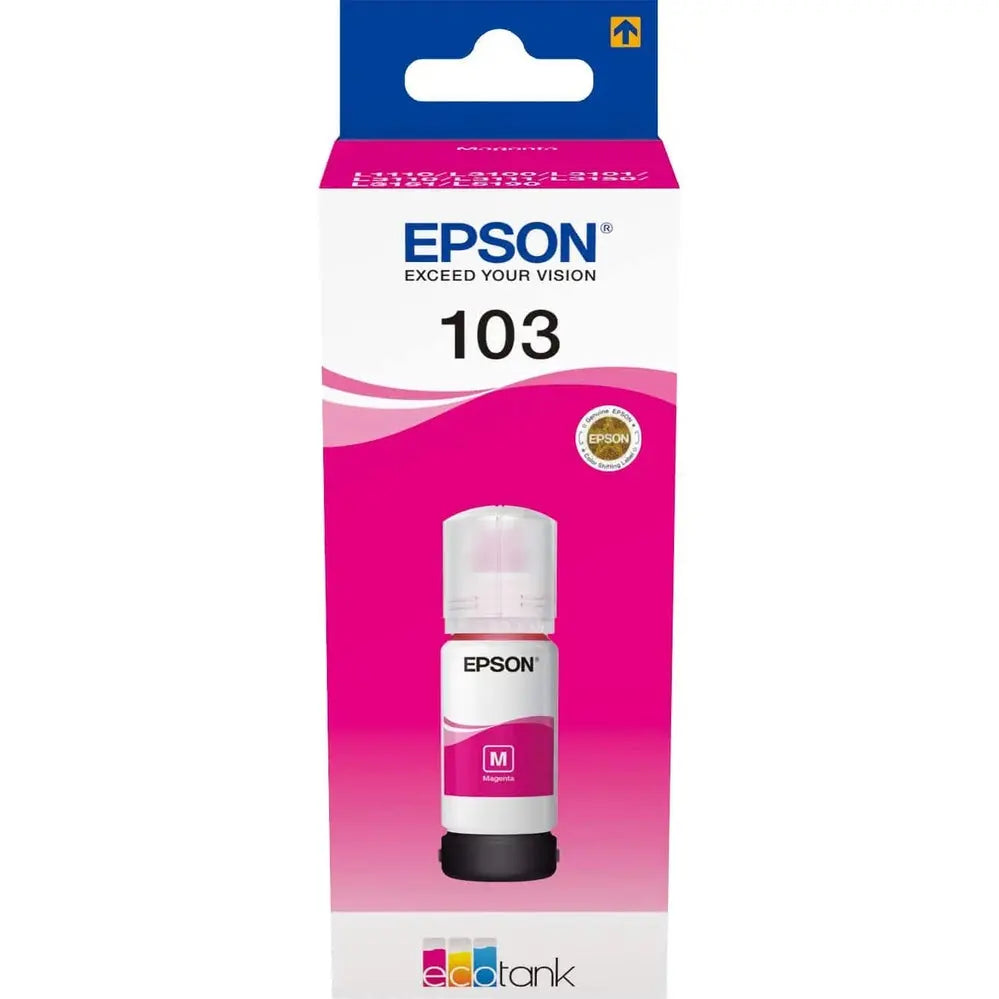 Epson 103 Magenta–Bouteille d'encre Epson EcoTank d'origine — vue 2 — Connecto.ma