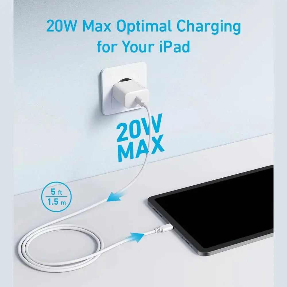 Anker chargeur mural 20W USB-C - Blanc — vue 2 — Connecto.ma
