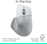 Logitech MX Master 4 for Mac White Silver – Souris Sans Fil Premium - Connecto.ma