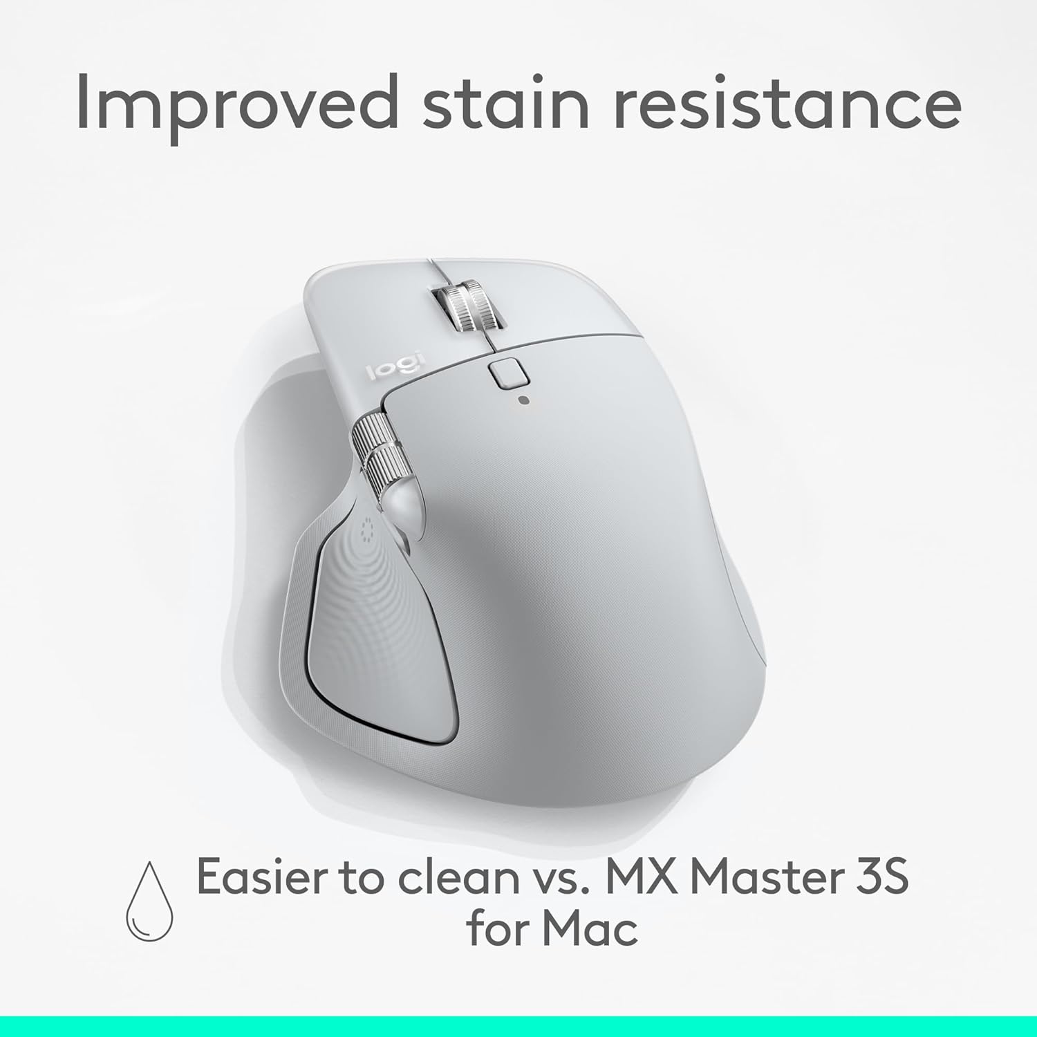 Logitech MX Master 4 for Mac White Silver – Souris Sans Fil Premium - Connecto.ma
