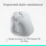 Logitech MX Master 4 for Mac White Silver – Souris Sans Fil Premium - Connecto.ma