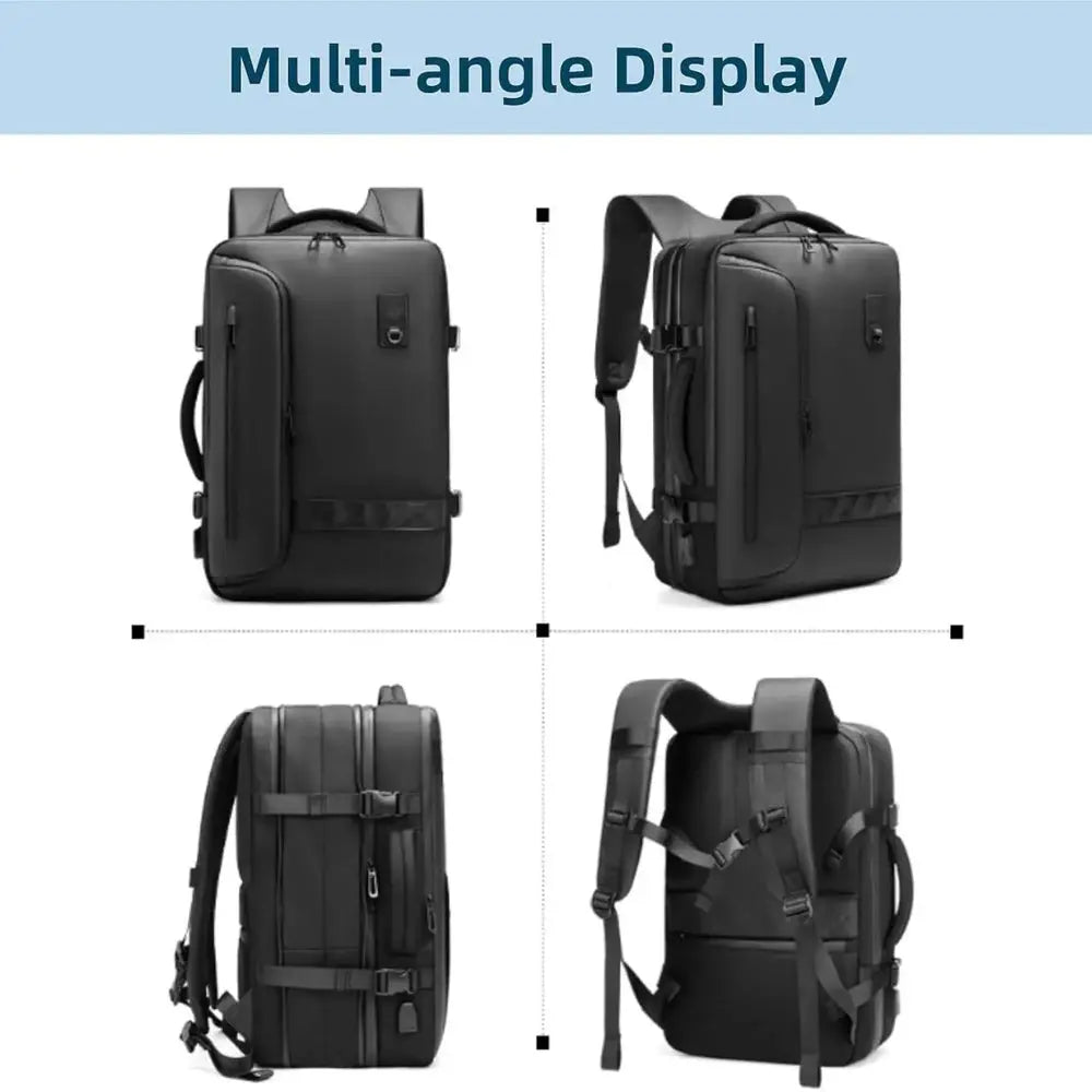 Sac à Dos de voyage sous vide Étanche RZTX–45L, Antivol, Sac Sous Vide & Ventouse Puissante — vue 2 — Connecto.ma