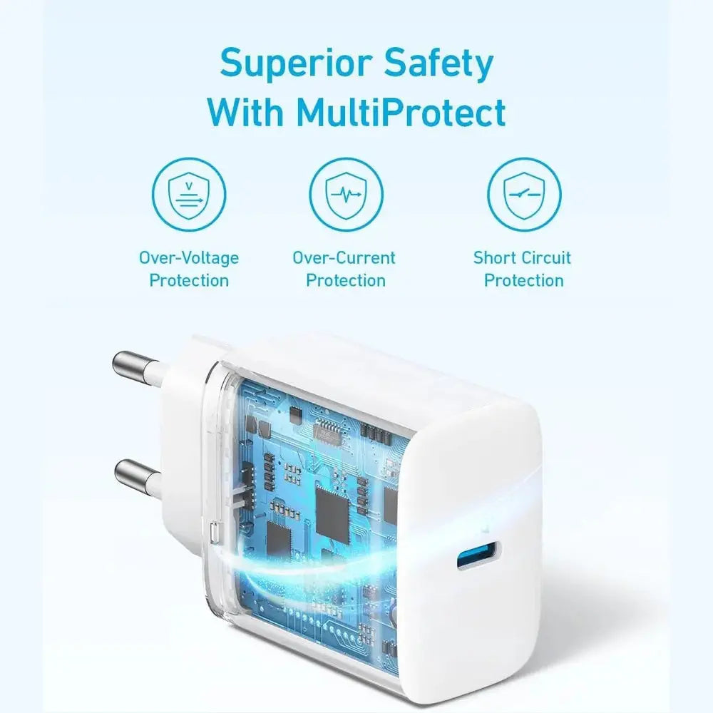 Anker chargeur mural 20W USB-C - Blanc — vue 5 — Connecto.ma