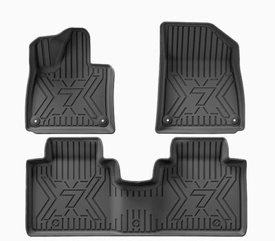 Tapis de voiture Zeekr 7X ensemble complet 3 pièces logo officiel — sur mesure Maroc