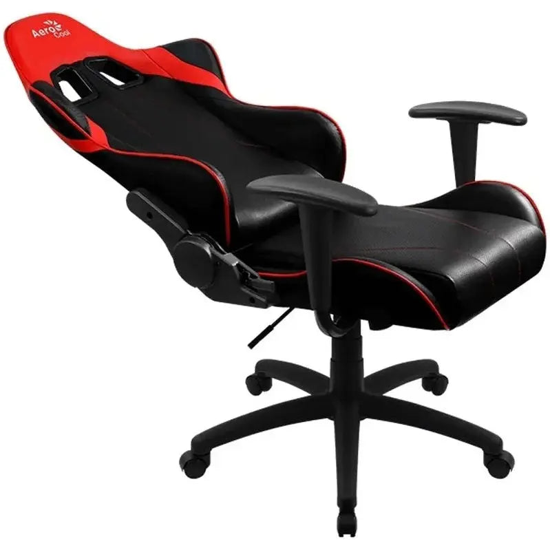 Chaise gamer Aerocool AC100 AIR – Rouge Noir — vue 5 — Connecto.ma