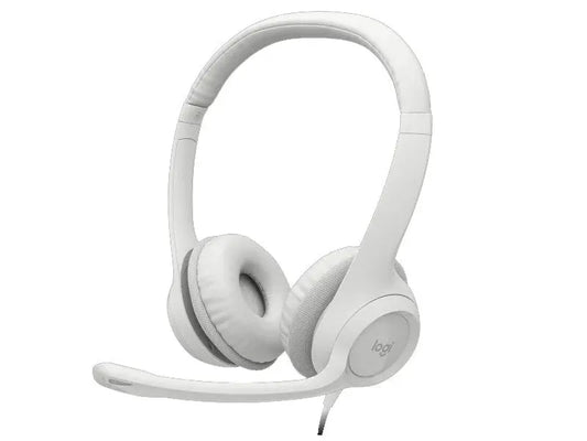 Logitech H390 avec microphone anti-parasite – USB Blanc (981-000406) Connecto.ma
