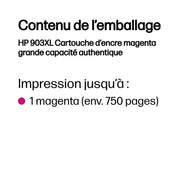 HP 903XL Magenta – Cartouche d’encre grande capacité HP d’origine — vue 4 — Connecto.ma