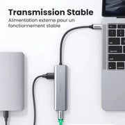UGREEN Hub USB C vers 4 Ports USB 3.0 5Gbps — vue 5 — Connecto.ma