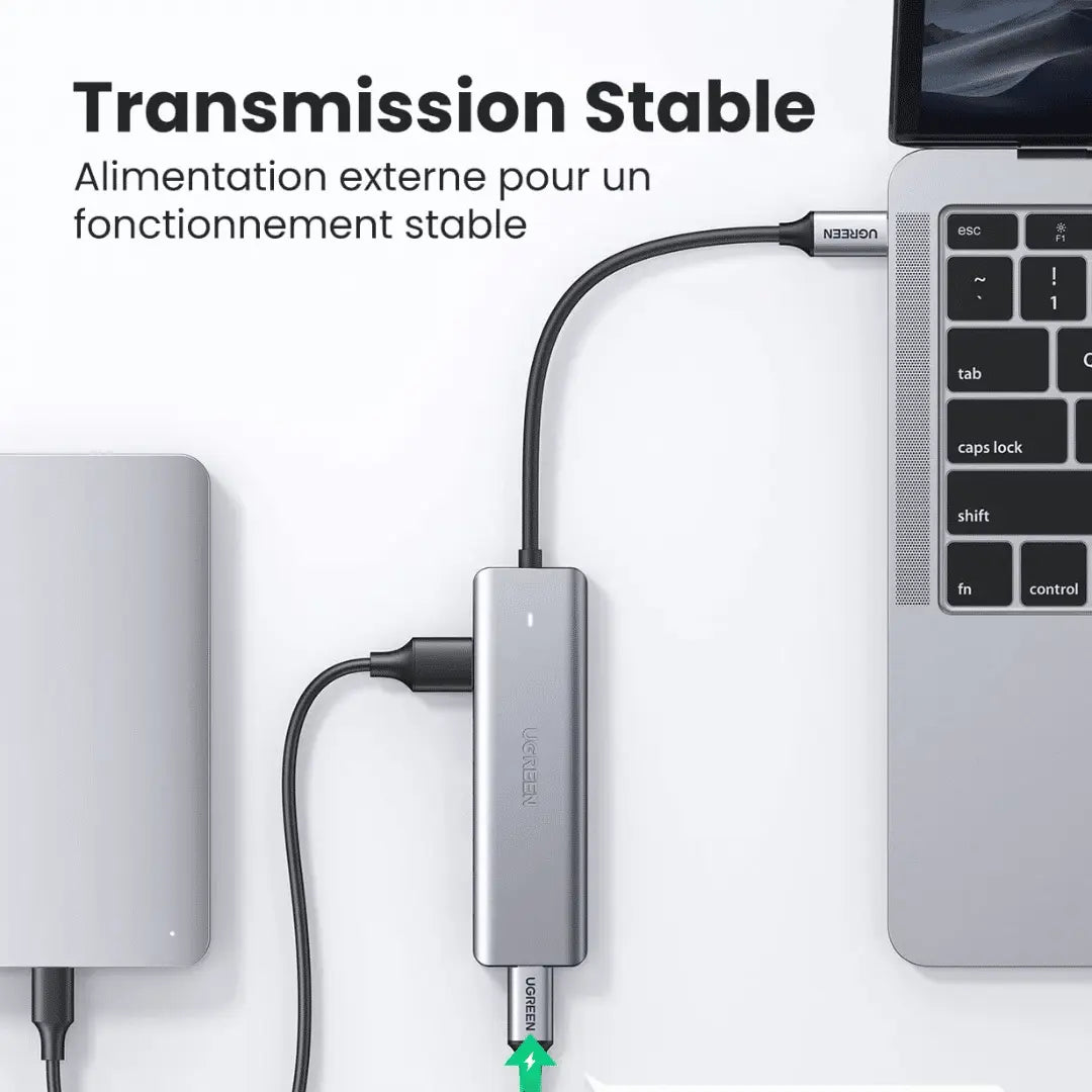 UGREEN Hub USB C vers 4 Ports USB 3.0 5Gbps (70336) UGREEN