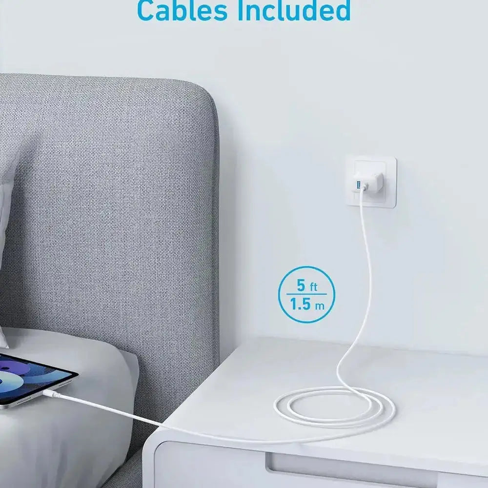 Chargeur mural Anker 20W (2 ports) — vue 4 — Connecto.ma