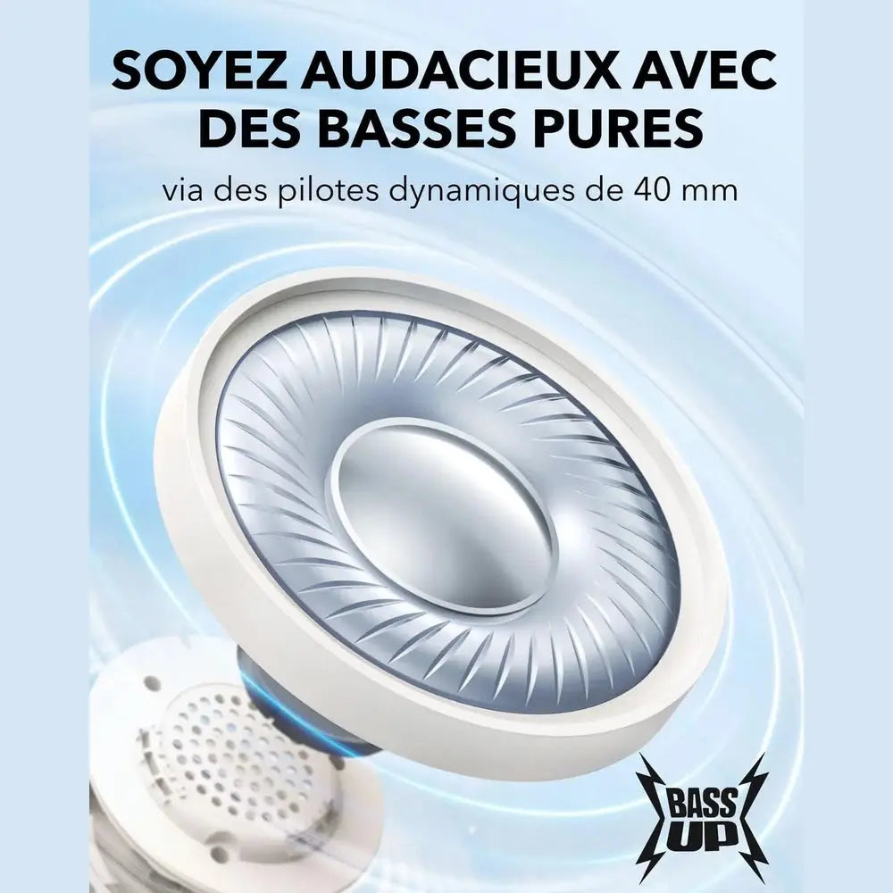 casque sans fil supra-auriculaire Soundcore H30i — vue 3 — Connecto.ma