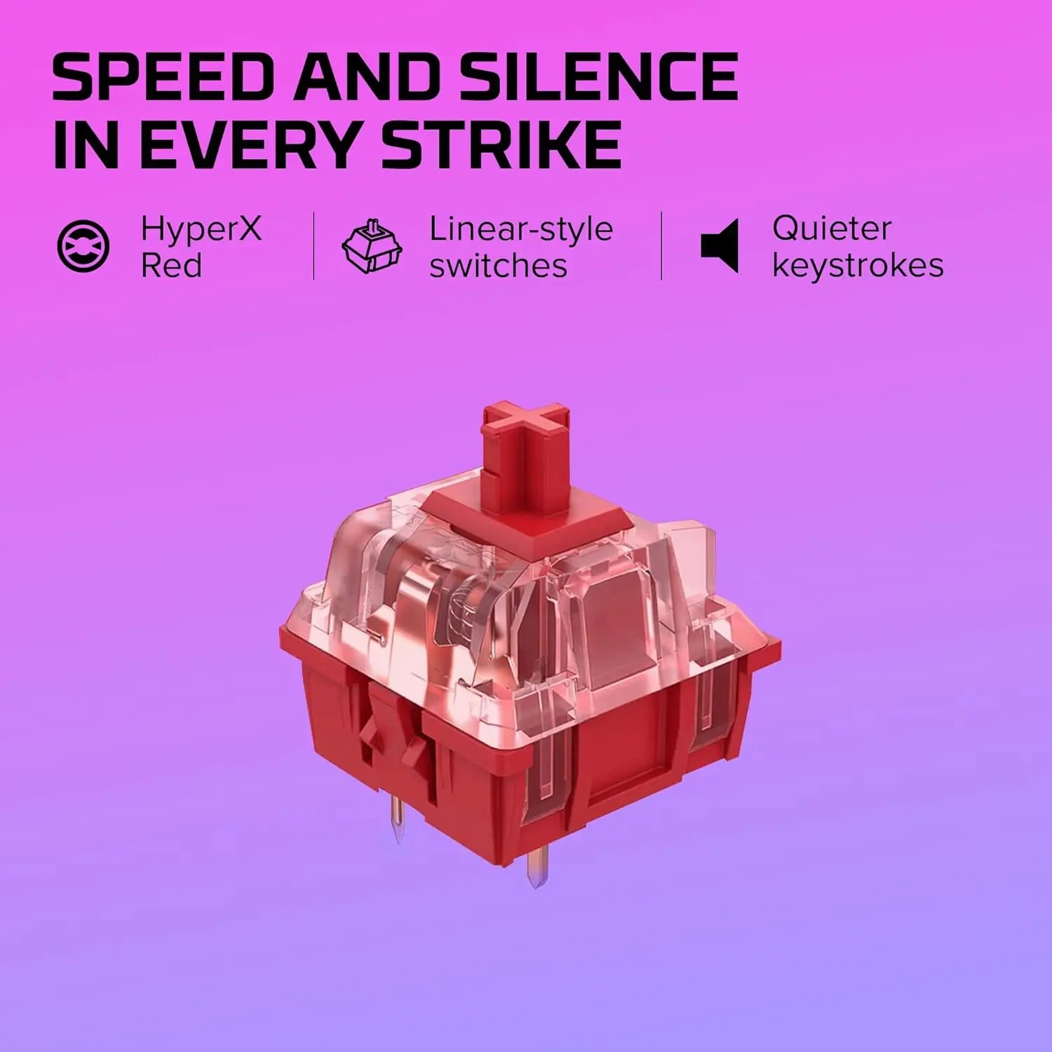 HyperX Alloy Origins 65 - Mechanical Gaming Keyboard - HX Aqua (US Layout) — vue 8 — Connecto.ma