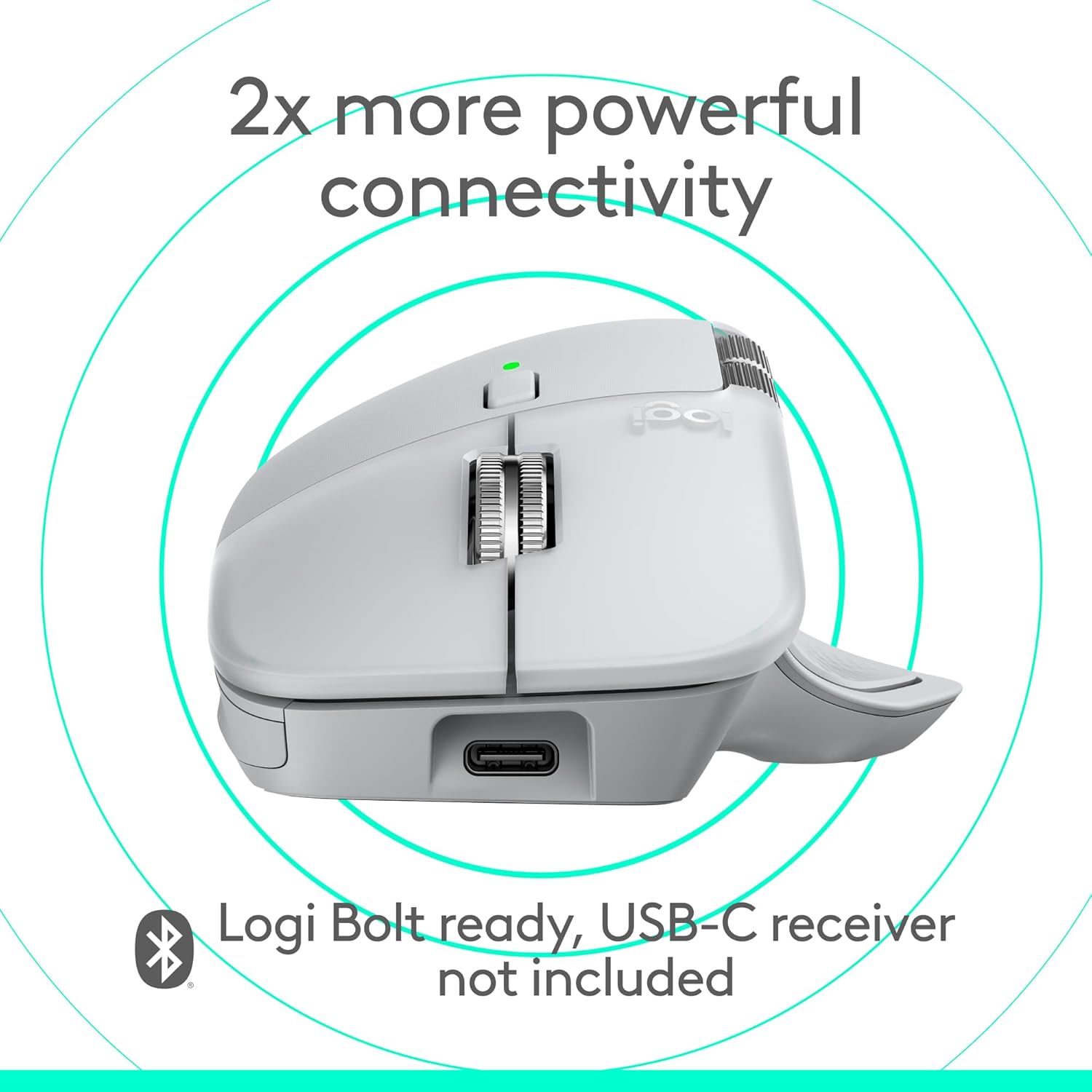 Logitech MX Master 4 for Mac White Silver – Souris Sans Fil Premium - Connecto.ma