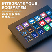 AJAZZ AKP153 Stream Deck 15 Touches LCD Noir — écran latéral — Connecto.ma