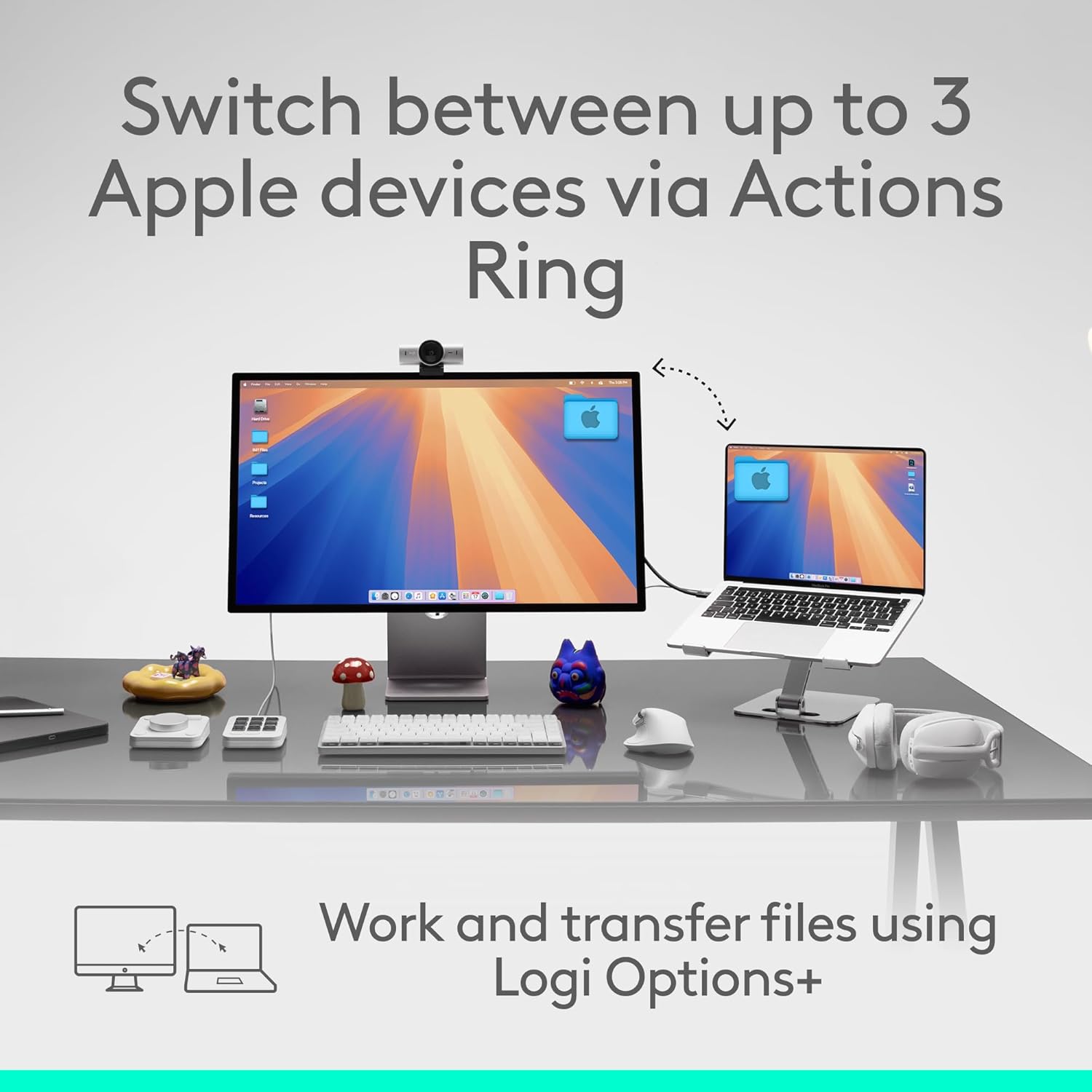 Logitech MX Master 4 for Mac White Silver – Souris Sans Fil Premium - Connecto.ma