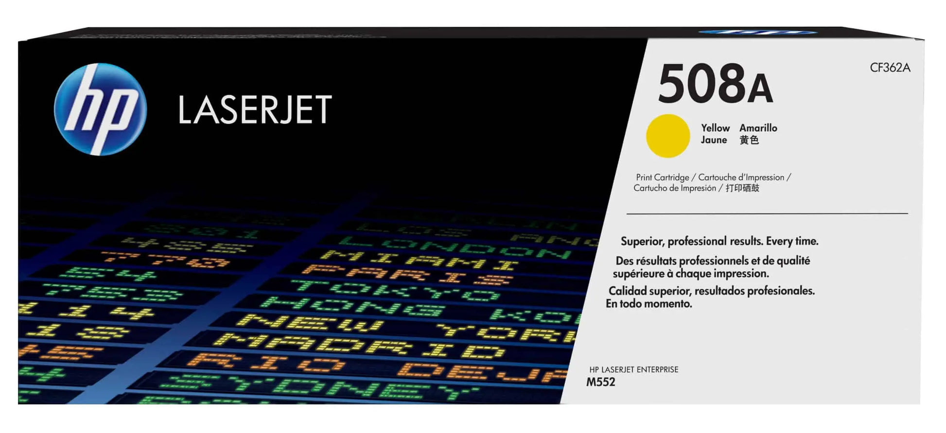 Toner HP 508A toner LaserJet authentique – Jaune (CF362A) Hewlett Packard