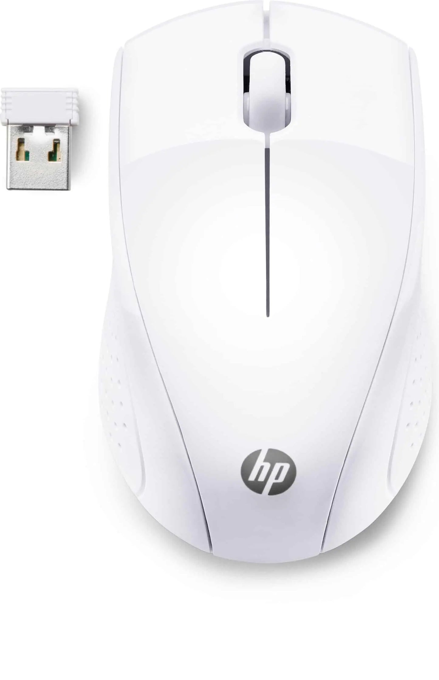 Souris sans fil HP 220 -Blanc neige (7KX12AA) Connecto.ma