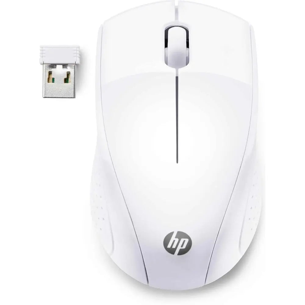 Souris sans fil HP 220 -Blanc neige — Connecto.ma