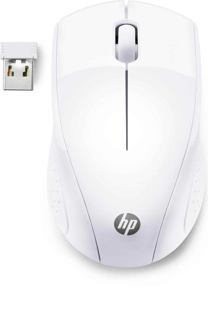 Souris sans fil HP 220 -Blanc neige (7KX12AA) Connecto.ma