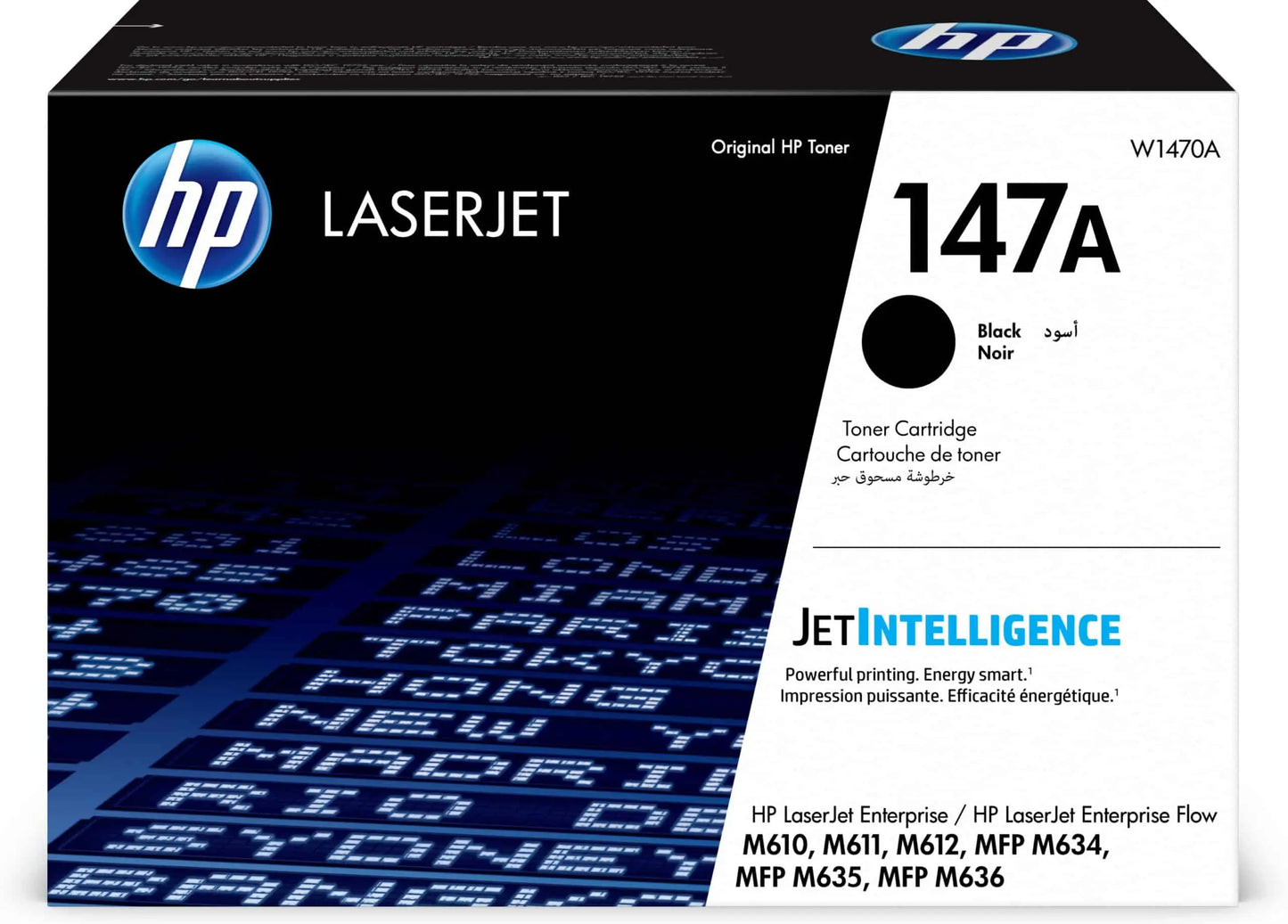 Cartouche de toner HP 147A LaserJet – Noir (W1470A) Hewlett Packard