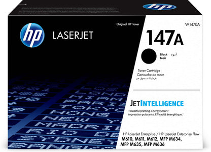 Cartouche de toner HP 147A LaserJet – Noir (W1470A) Hewlett Packard