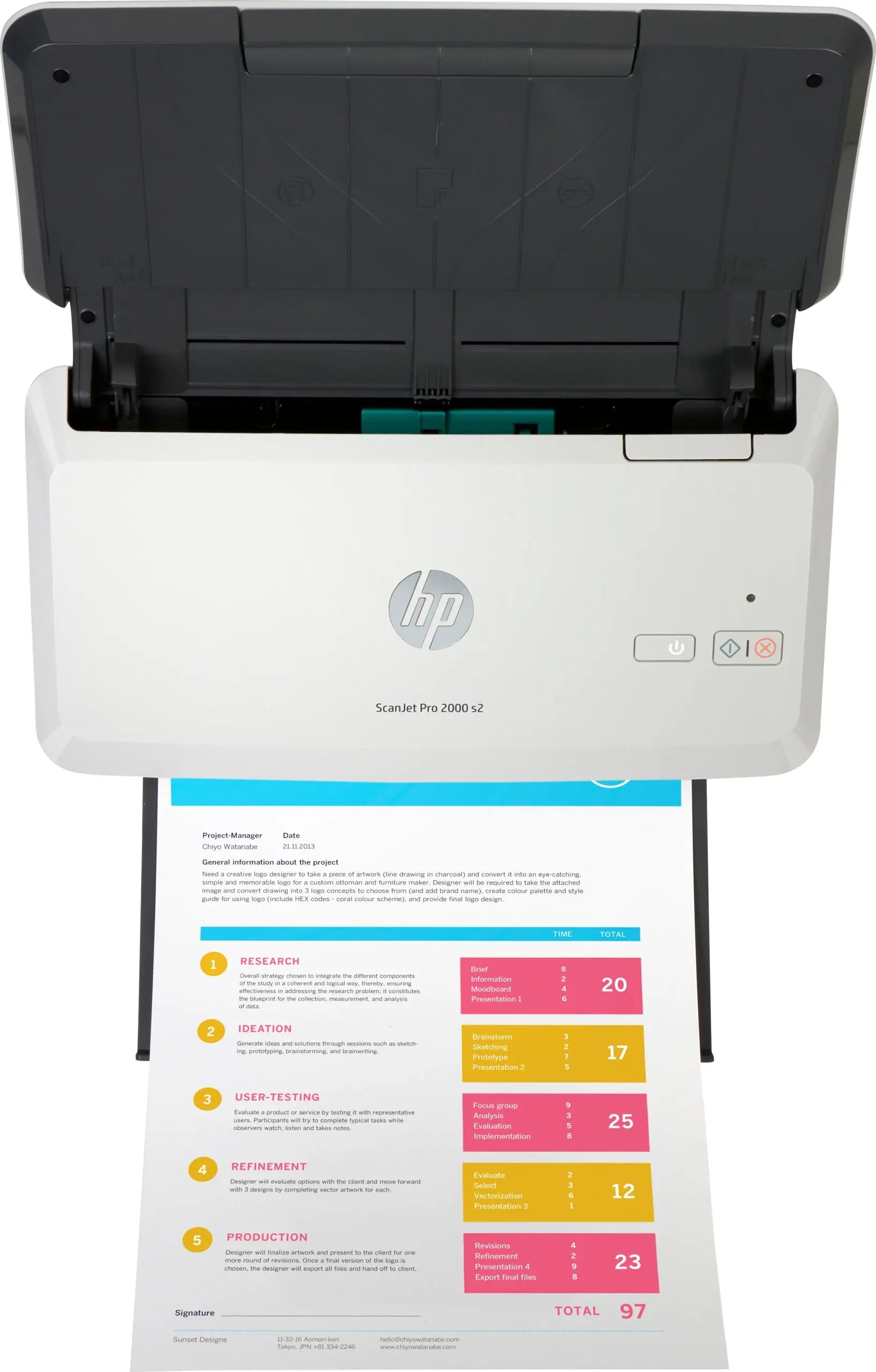 SCANNER AVEC CHARGEUR DE FUILLES HP SCANJET PRO 2000 S2 (6FW06A) Hewlett Packard