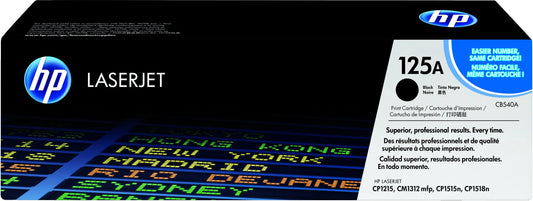 HP 125A Noir – Toner HP LaserJet d’origine (CB540A) Connecto.ma