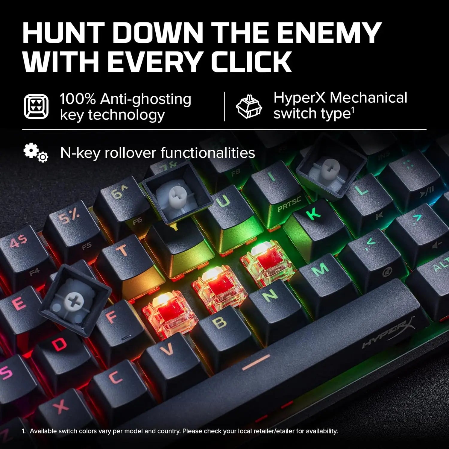 HyperX Alloy Origins 65 - Mechanical Gaming Keyboard - HX Aqua (US Layout) HYPERXMaroc | Connecto.ma