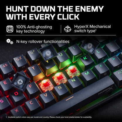HyperX Alloy Origins 65 - Mechanical Gaming Keyboard - HX Aqua (US Layout) HYPERXMaroc | Connecto.ma