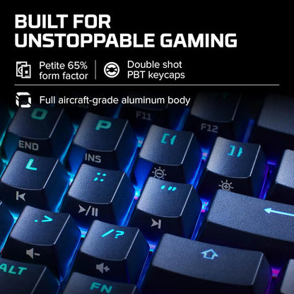 HyperX Alloy Origins 65 - Mechanical Gaming Keyboard - HX Aqua (US Layout) HYPERXMaroc | Connecto.ma