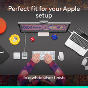 Logitech MX Master 4 for Mac White Silver – Souris Sans Fil Premium - Connecto.ma