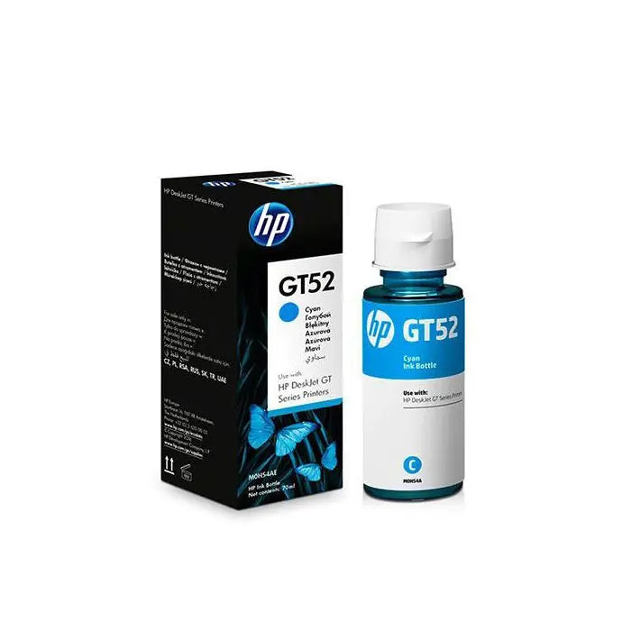 HP GT52 Cyan – Bouteille d’encre HP d’origine (M0H54AE) Connecto.ma