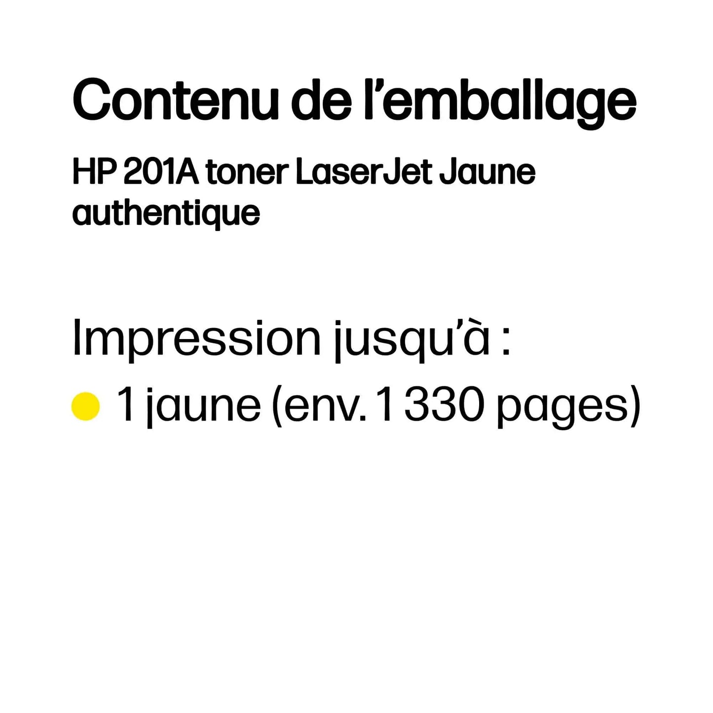 HP 201A Jaune – Toner HP LaserJet d’origine (CF402A) Connecto.ma