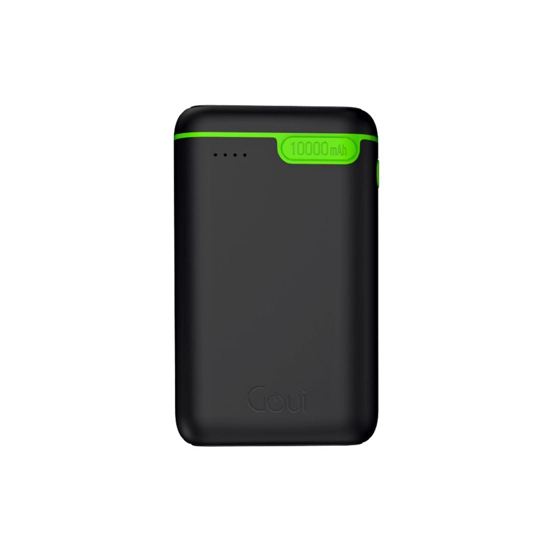 Power bank GOUI KIGO 10 - batterie externe 10 000 mAh noire vue de face