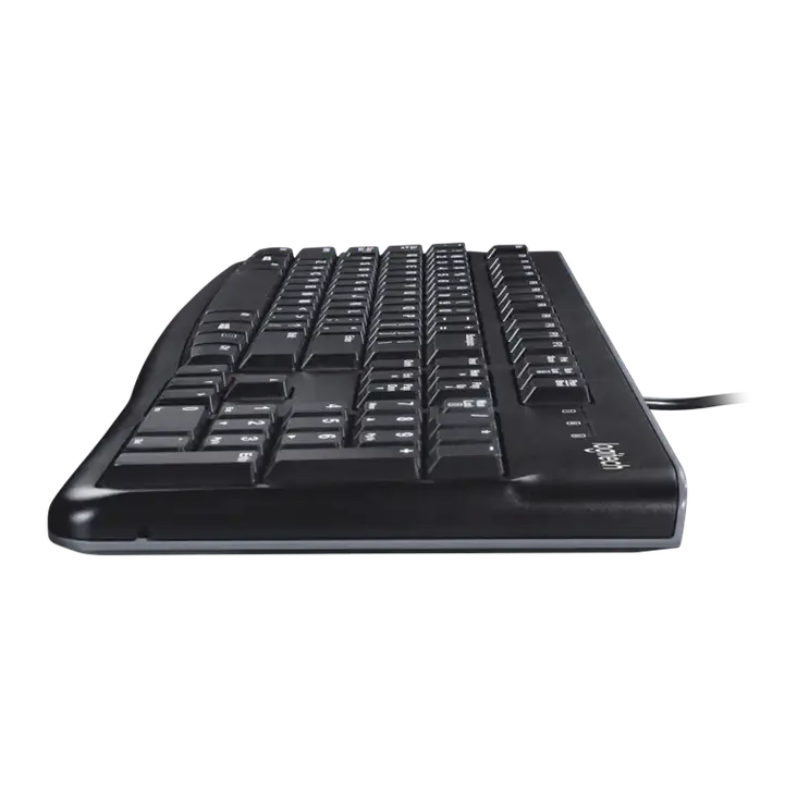 Logitech K120 Clavier à connexion USB–AZERTY — vue 2 — Connecto.ma