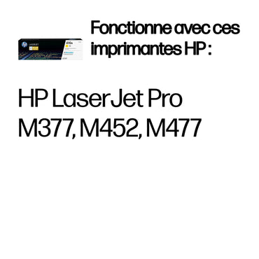 HP 410A Jaune – Toner HP LaserJet d’origine (CF412A) Connecto.ma
