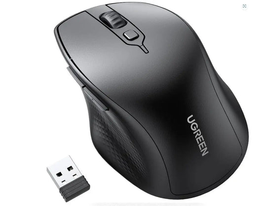 Souris sans fil Bluetooth Ugreen Silencieuse Ergonomique 2,4GHz (90395) UGREEN