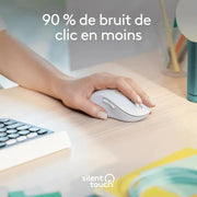 LOGITECH Souris sans fil Signature M650 – Blanc — vue 10 — Connecto.ma