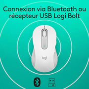 LOGITECH Souris sans fil Signature M650 – Blanc — vue 11 — Connecto.ma