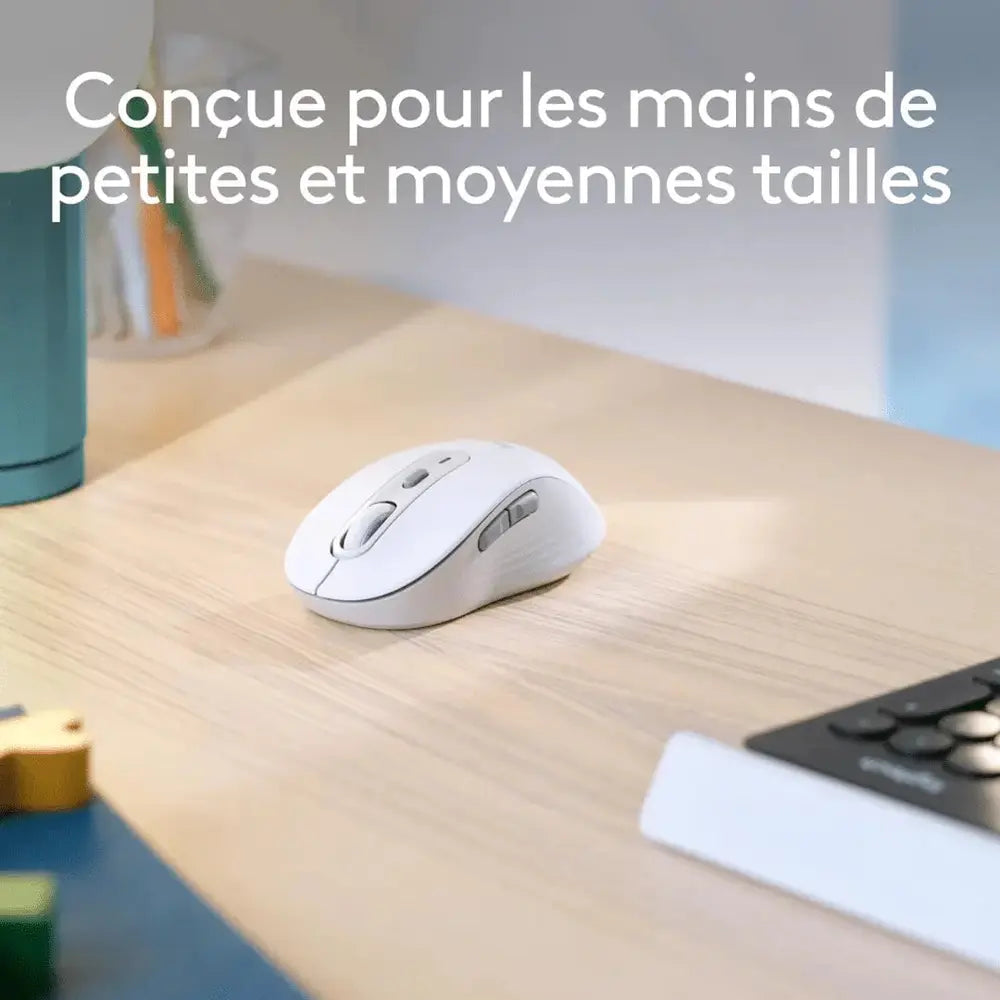 LOGITECH Souris sans fil Signature M650 – Blanc — vue 8 — Connecto.ma