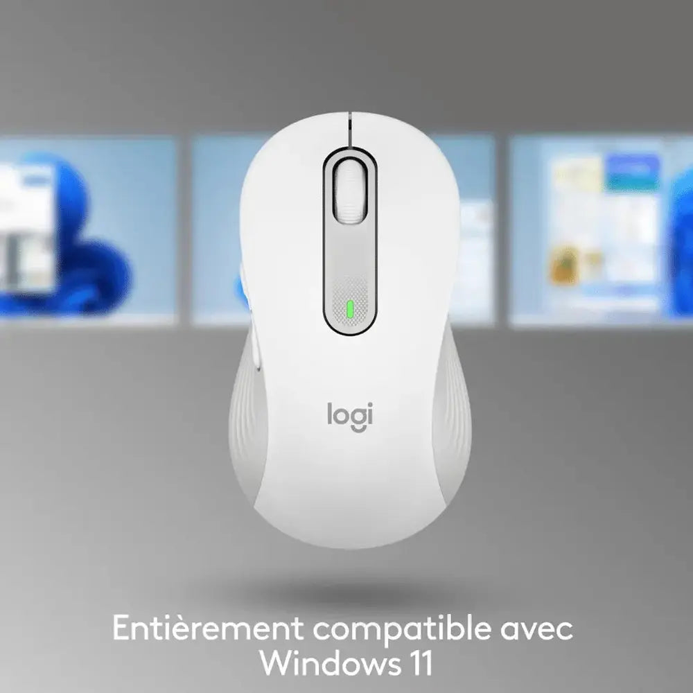 LOGITECH Souris sans fil Signature M650 – Blanc — vue 9 — Connecto.ma
