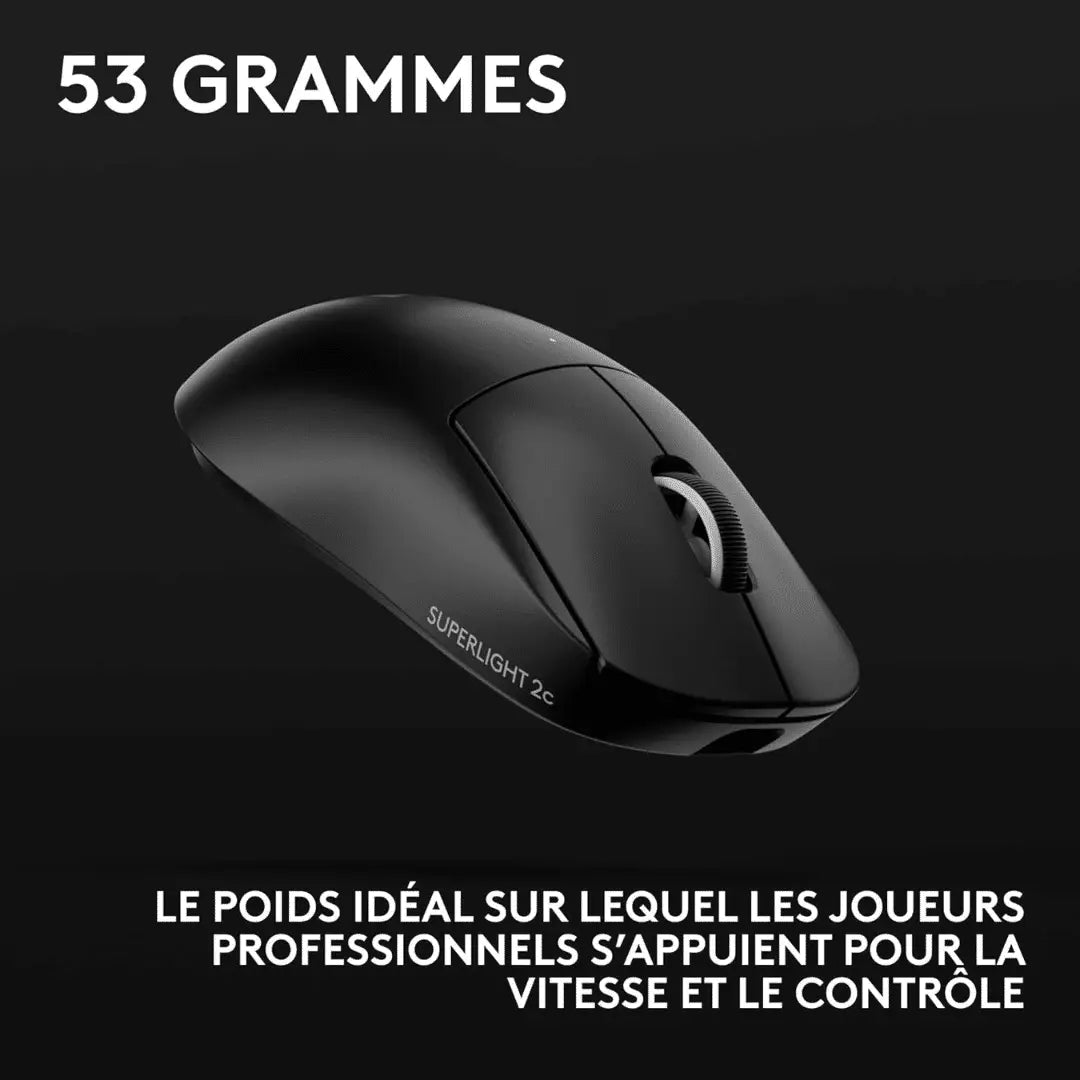 Logitech G PRO X SUPERLIGHT 2c Wireless Gaming Mouse — vue 12 — Connecto.ma